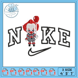 Pennywise Nike Embroidery Design