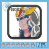 Itachi black design art embroidery, itachi crocs​​ embroidery