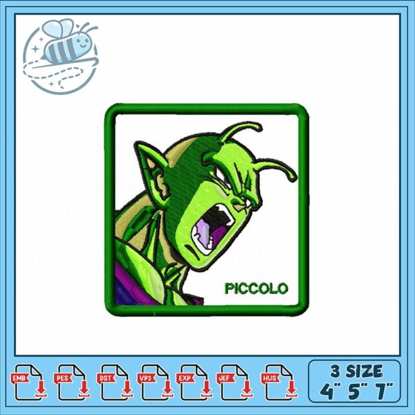 Piccolo Embroidery Design for Craft Projects 4x5x7