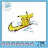 Pikachu Lightning Logo Embroidery Design Files