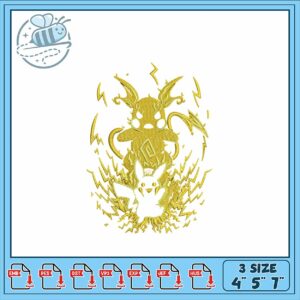 Pikachu and Electric Mouse Embroidery Design File