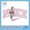 Pink Nike Dinosaur Embroidery Design