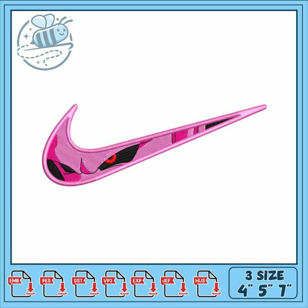 Pink Nike Swoosh Embroidery Design for Crafts