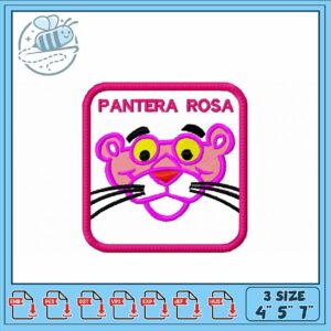 Pink Panther Embroidery Design for Unique Projects
