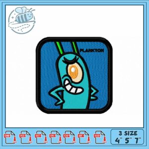 Plankton Embroidery Design for Creative Projects