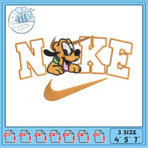 Pluto Nike Embroidery Design