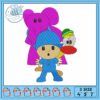 Peppa pig princess embroidery, peppa pig wallpaper​ embroidery