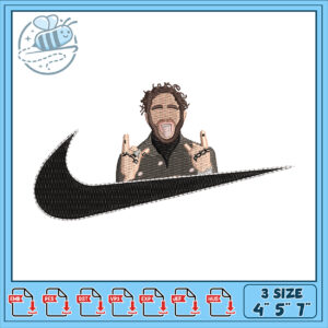 Post Malone Nike Embroidery Design