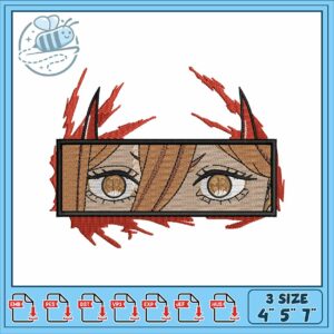 Power eye art design embroidery
