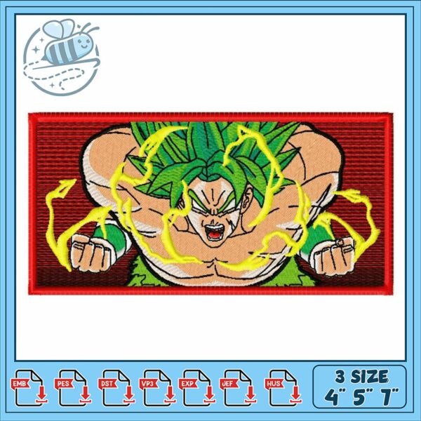Powerful Embroidery Design for Anime Fans