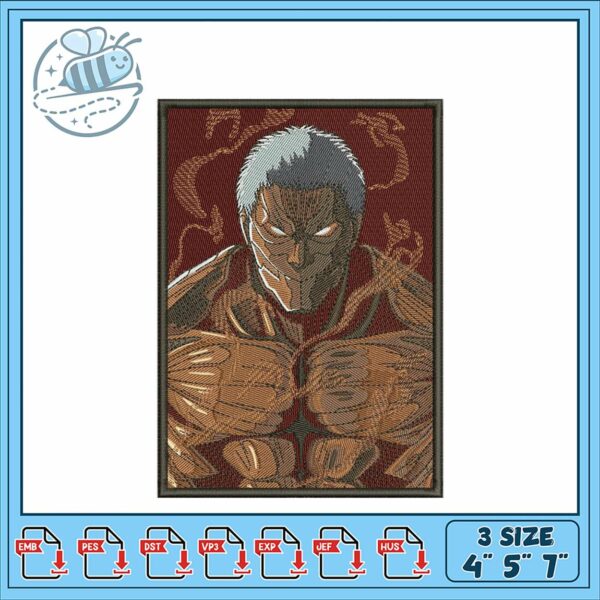Powerful Hero Embroidery Design for Crafting Projects