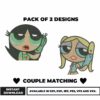 Nickelodeon Couple Embroidery Designs