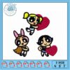 Powerpuff Girls Embroidery Design for Crafting Fun