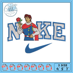 Prince Nike Embroidery Design