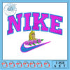 Princess Inspired Nike Embroidery Design File