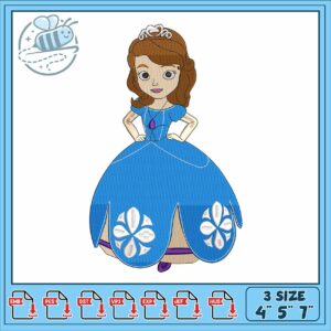 Princess sofia art embroidery