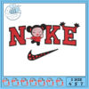 Princess Inspired Nike Embroidery Design File