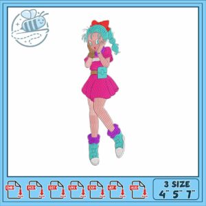 Pulma dragon ball design art embroidery