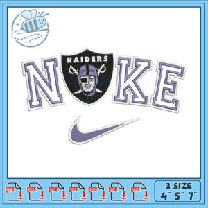 Raiders Nike Embroidery Design