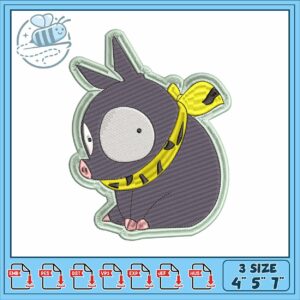 Ranma 12 art design embroidery