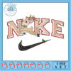 Reindeer Nike Logo Embroidery Design Set 3 Sizes