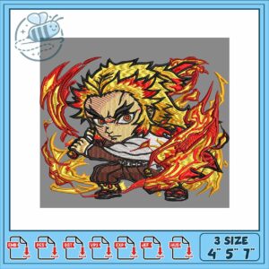 Rengoku kyoujurou art design embroidery