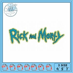 Rick and Morty Embroidery Design for Crafting Fun