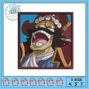 Roger laugh design embroidery