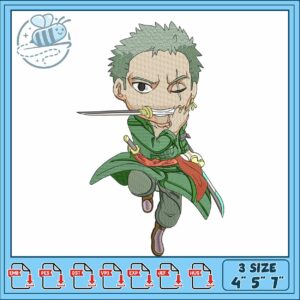 Roronoa zoro fanart embroidery Roronoa zoro fanart embroidery