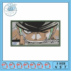 Roronoa zoro rectangle embroidery