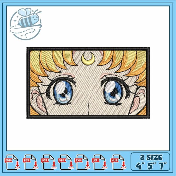 Sailor moon art embroidery, sailor moon characters​ embroidery