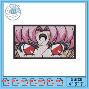 Sailor moon eye embroidery