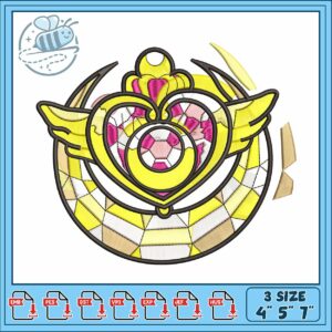 Sailor moon logo art embroidery Sailor moon logo art embroidery