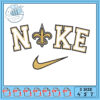 Saints Nike Swoosh Embroidery Design