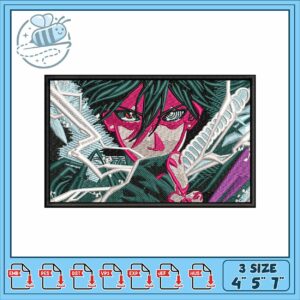 Sasuke sword design art embroidery