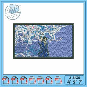 Sasuke thunder embroidery