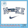 Seattle Seahawks Nike Swoosh Embroidery Design