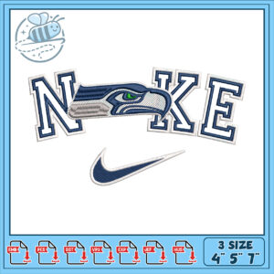 Seattle Seahawks Nike Embroidery Design