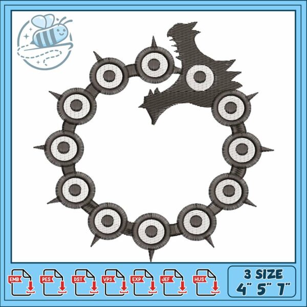 Seven deadly sins dragon embroidery, seven deadly sins​​​ embroidery
