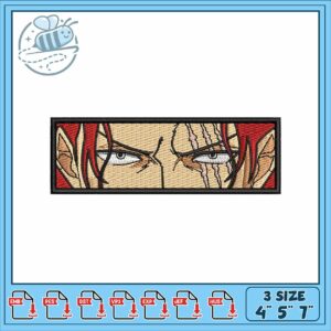Shanks eye art design embroidery