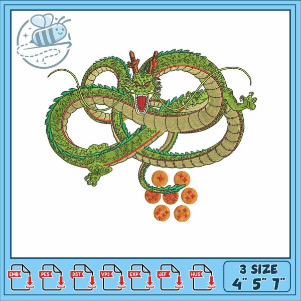 Shen long art design embroidery, shen long​ embroidery