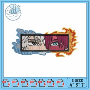 Shoto eyes design art embroidery