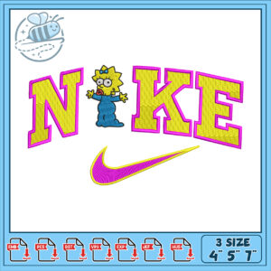 Simpsons Nike Embroidery Design