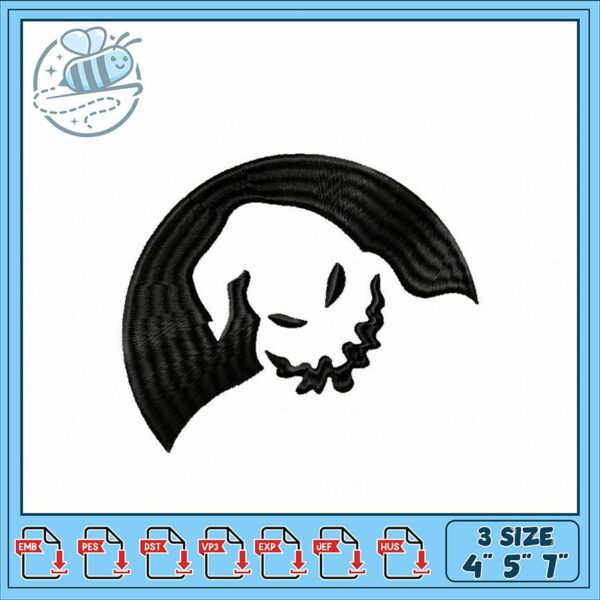 Skull Hand Embroidery Design for All Machines