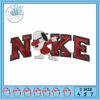 Smurf Nike Embroidery Design 4x5x7 Inch