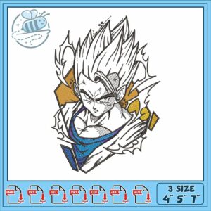 Son gohan dragon ball embroidery