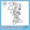 Sonic the hedgehog embroidery, disney sonic​ embroidery