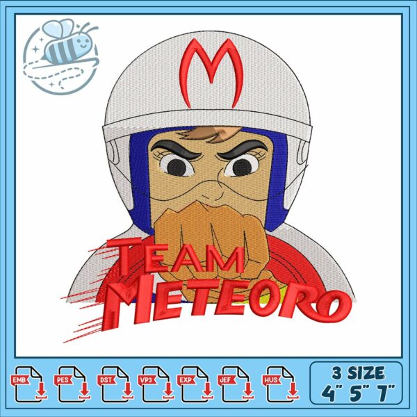 Speed racer design embroidery, speed racer movie embroidery