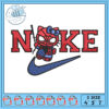 Spider Man Inspired Nike Embroidery Design 3 Sizes