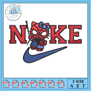 Spider-Kitty Nike Embroidery Design